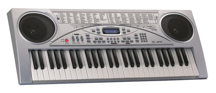 Tastiera per pianoforte a 54 tasti Display LCD Potenza unica